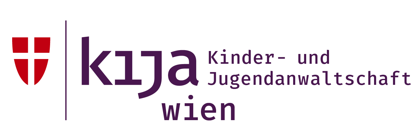Logo der Kinder- und Jugendanwaltschaft Wien mit Kontakttelefon 70 77 000